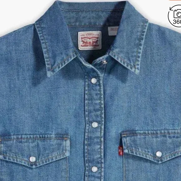 Levi’s Iconic Western / Denim Shirt XL - Picture 12 of 12